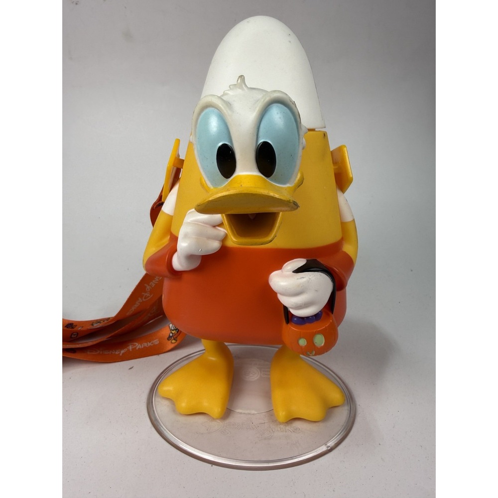 Disney Parks 2022 Donald Duck Halloween Candy Corn Sipper Cup & Strap